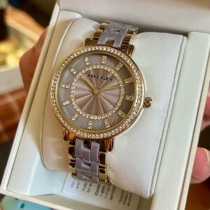 Anne Klein Women's Premium Crystal Accented Ceramic Bracelet Watch, BRAND NEW ✨